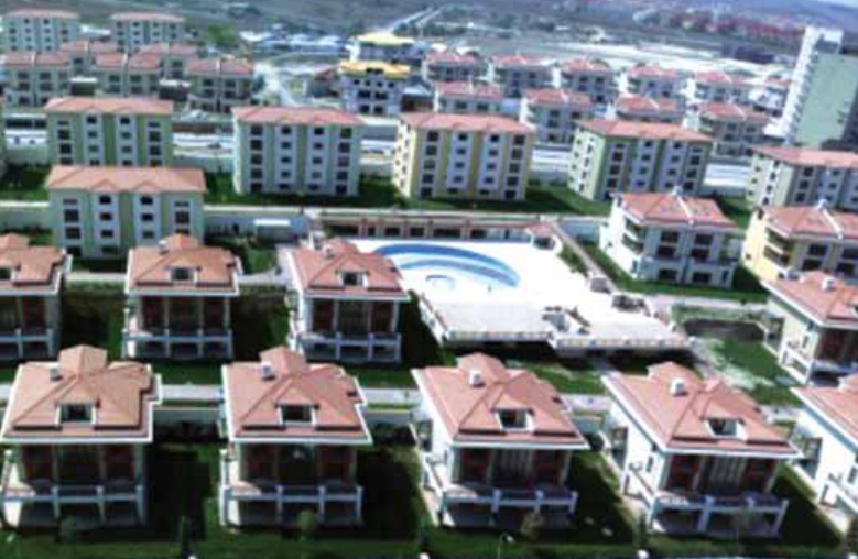 42,000 m² Masterplan Aerial View of Villas & Blocks